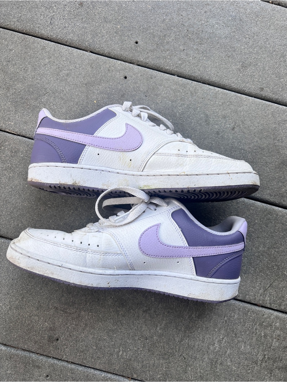 Nike Women's Court Vision Low 'White Lilac Bloom' Sneakers size 9 Women’s